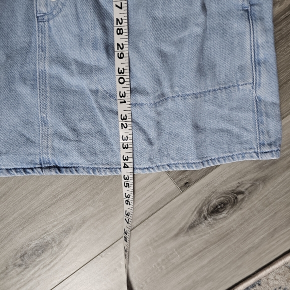 Light Blue Casual Dress with Drawstring Sz M - Picture 6 of 8